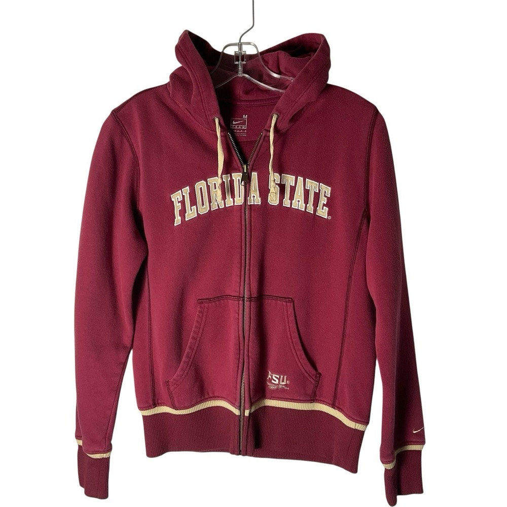 Nike Vintage‎ Florida State Seminoles FSU Full-Zip Fleece Hoodie